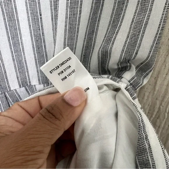 Lulus Nelson Gray and White Striped Midi Dress (XS) Excellent Condition - Picture 8 of 11